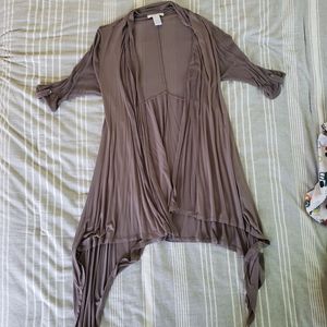 Long Open Front Cardigan